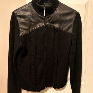Siena Studio Black Leather Panel Jacket